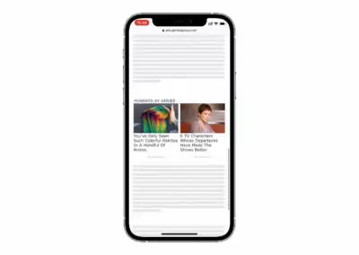 Mobile In-article