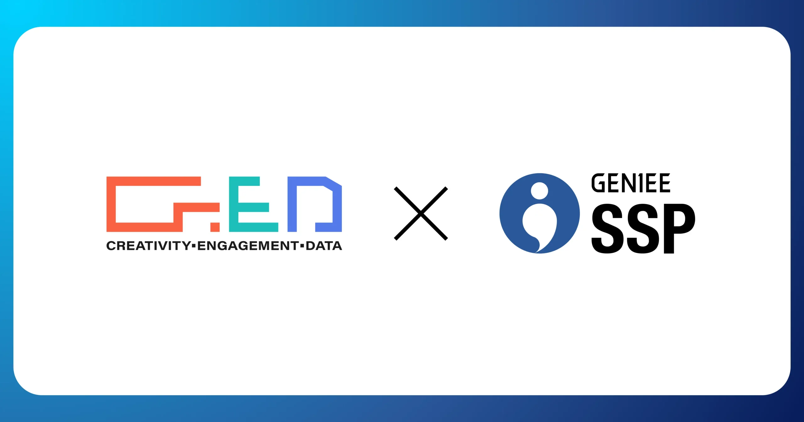 Geniee x Cr.ED partnership image