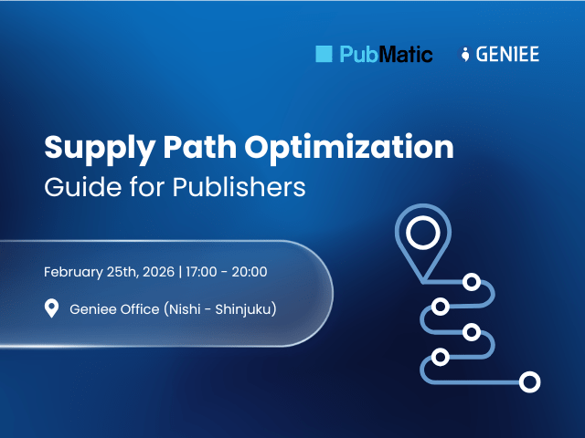 Geniee x Pubmatic Webinar - Featured image